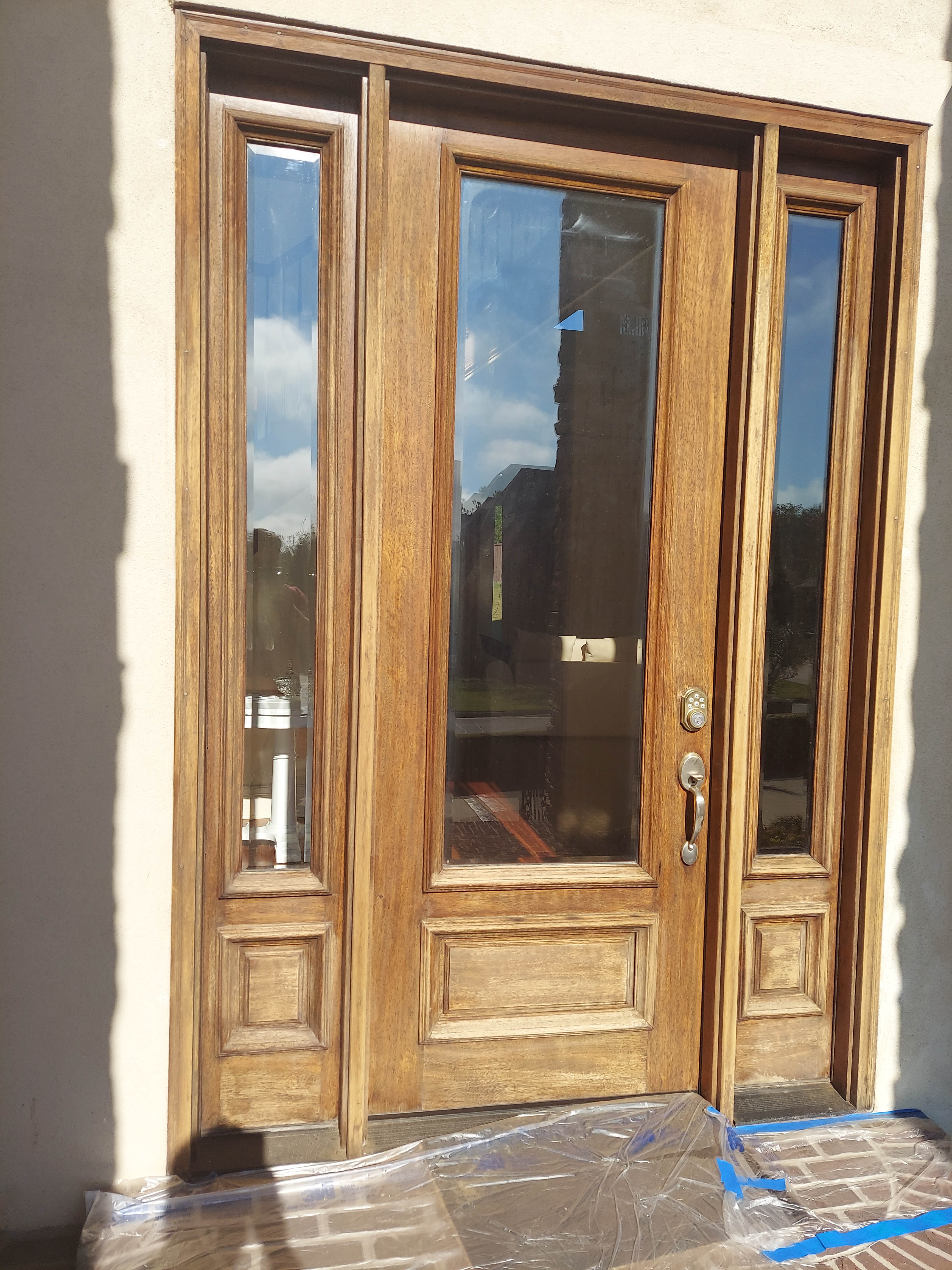 front door before